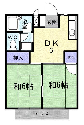 新井ハイツ（104） 間取り図画像