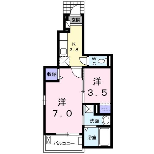 ラフェリカーナ・Ｍ（103） 間取り図画像