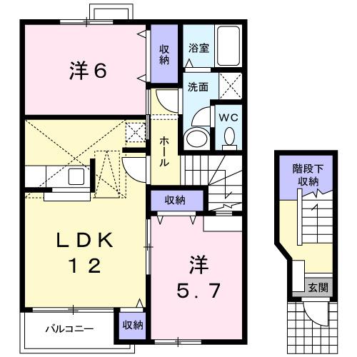 オークレジデンス・あきよし（202） 間取り図画像