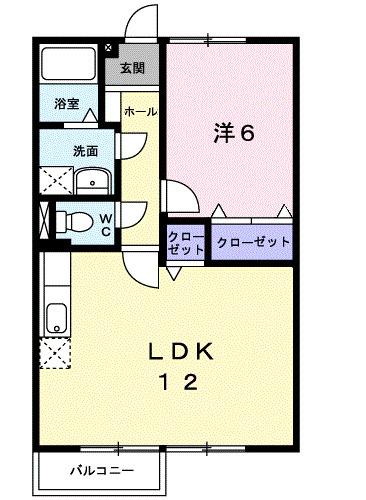リヴェールＢ（203） 間取り図画像