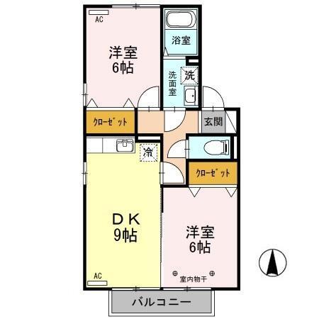 プリムヴェール（201） 間取り図画像