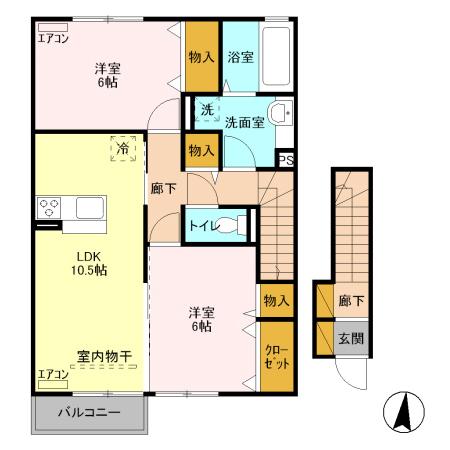 アプリコット（202） 間取り図画像