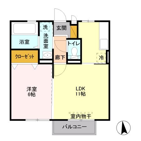 プチアリス（202） 間取り図画像