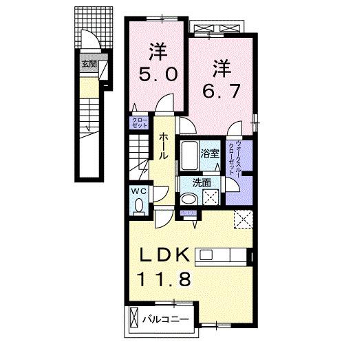 エーデル（201） 間取り図画像