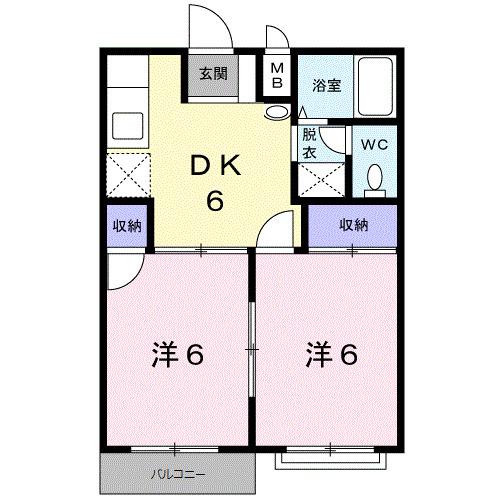 コーポウイング（203） 間取り図画像