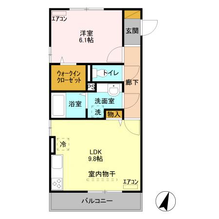 スクエア　Ｃ（306） 間取り図画像