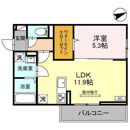 フェリーチェTAKASAKI Ⅱ（101） 間取り図画像