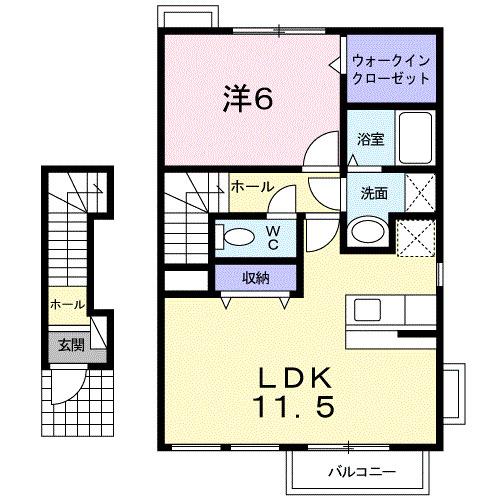 オーブ（203） 間取り図画像