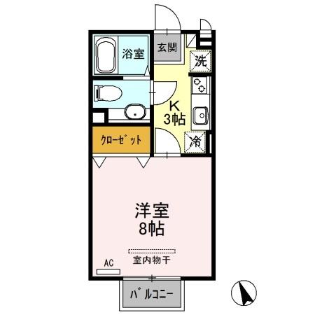 ナカイパレス　Ｂ（B205） 間取り図画像