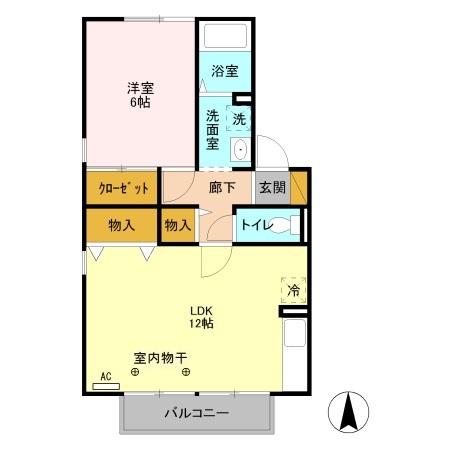 ヴィラ グランデ　Ｂ（202） 間取り図画像