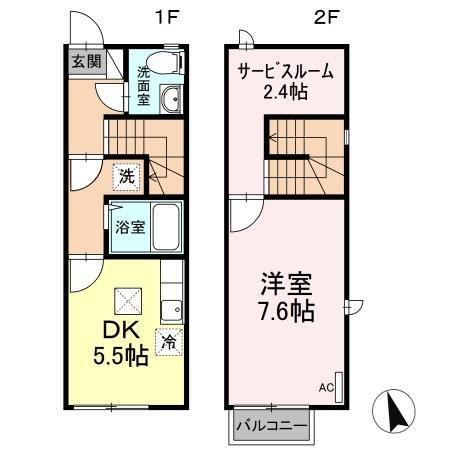 サージ　Ａ（101） 間取り図画像