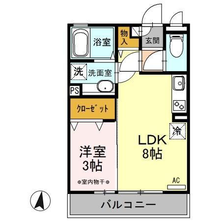 マリオーネ八千代（303） 間取り図画像