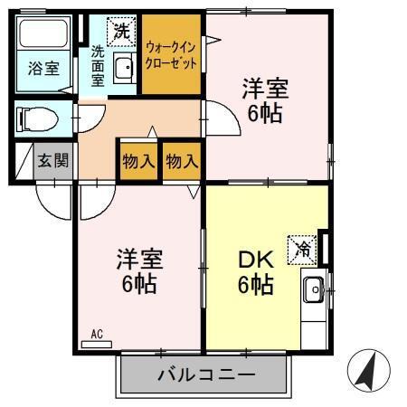 ニューポワール　Ａ/Ｂ/Ｃ（A201） 間取り図画像