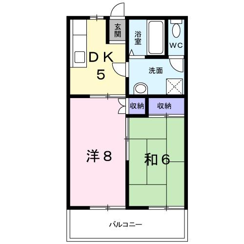 コンフレール　サンパティ（205） 間取り図画像