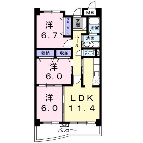 グランドレジデンス（302） 間取り図画像