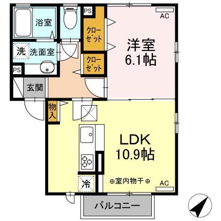 エヴァーヒルズ（101） 間取り図画像
