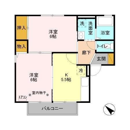 メルべーユ・ミキ（202） 間取り図画像