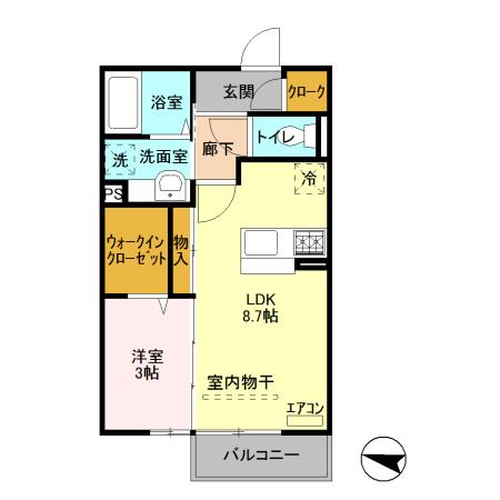 フラール ドゥ（203） 間取り図画像