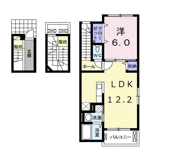オランジュリー（301） 間取り図画像