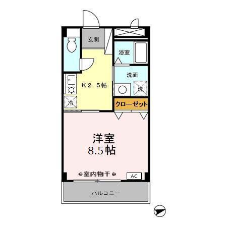ヴィルドミール（202） 間取り図画像