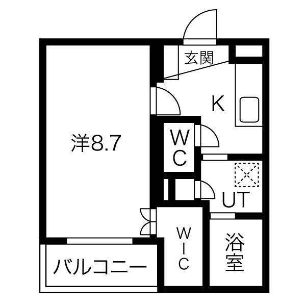 シュタットフルスⅠ（５０３） 間取り図画像