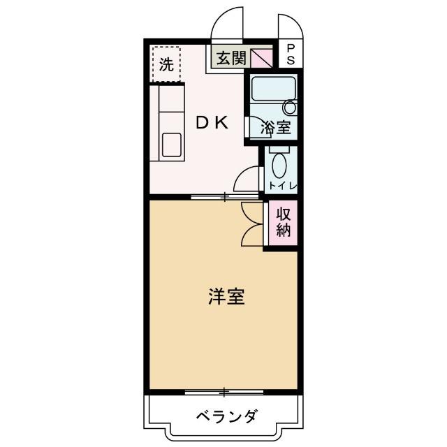 マンションレインボー（３０６） 間取り図画像