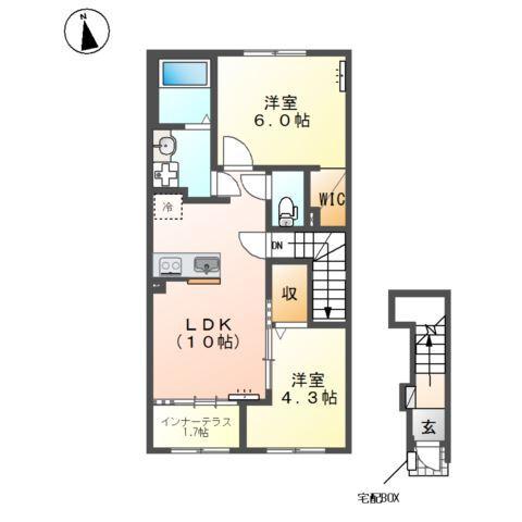 プリベールV 間取り図画像