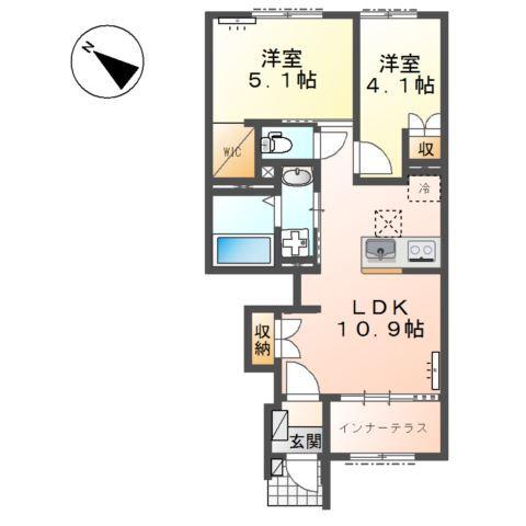 エヴレン 間取り図画像