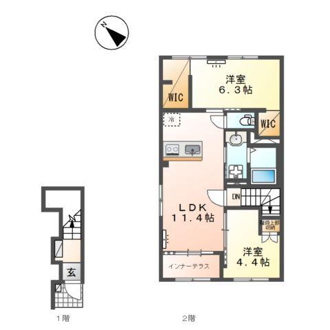 エヴレン 間取り図画像