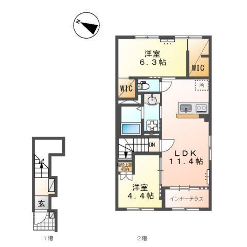 エヴレン 間取り図画像