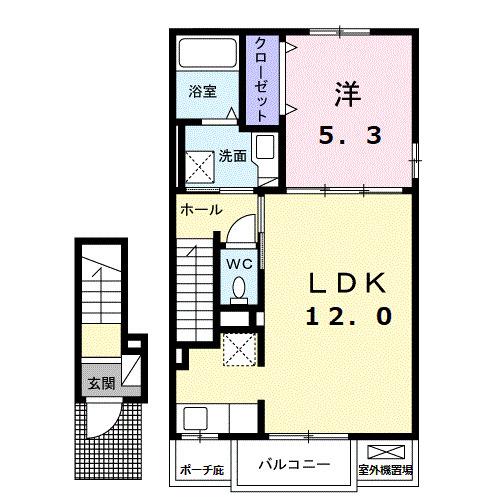 スール　ソレイユ　ココル　Ⅰ（205） 間取り図画像
