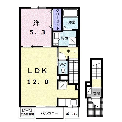 スール　ソレイユ　ココル　Ⅰ（203） 間取り図画像