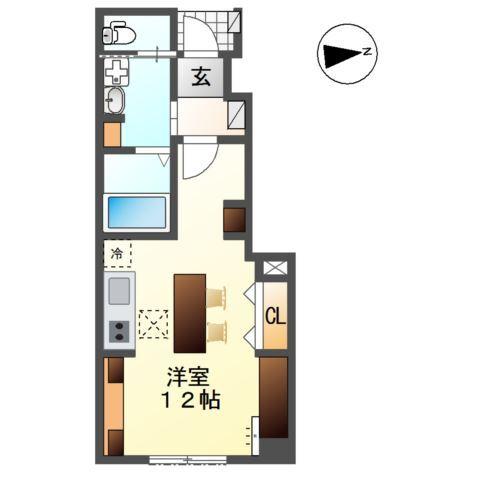 コーポ峯のハタ 間取り図画像