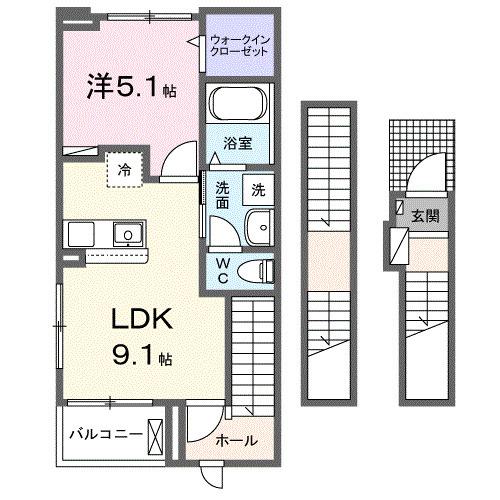 エスペランサ　俊（303） 間取り図画像