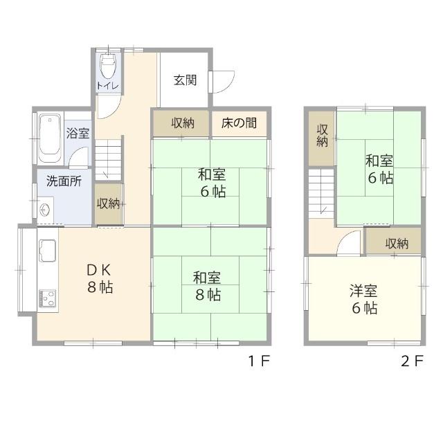 大淵戸建 間取り図画像