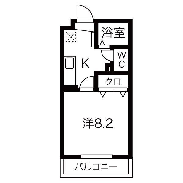 リーフグリーン（３０５） 間取り図画像