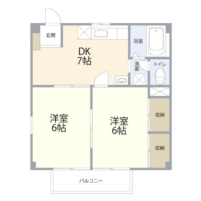 サンパレス淀川Ａ（２０２） 間取り図画像