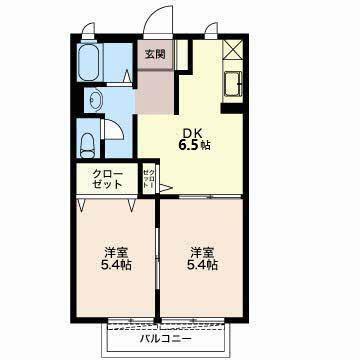 アルジャン神田川ＩＩ（２０５） 間取り図画像