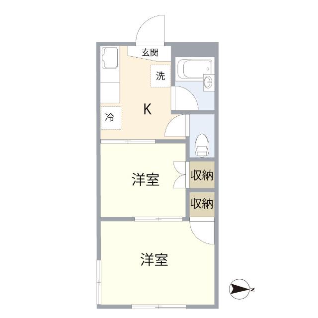 コーポＲＯＭ（３０２） 間取り図画像