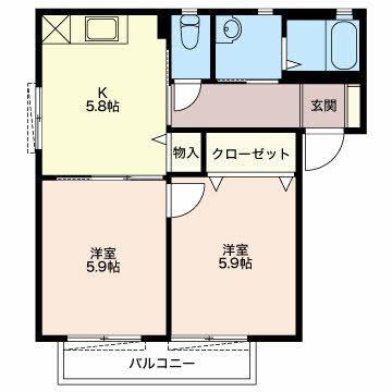 メゾン　マリアージュＡ（２０１） 間取り図画像