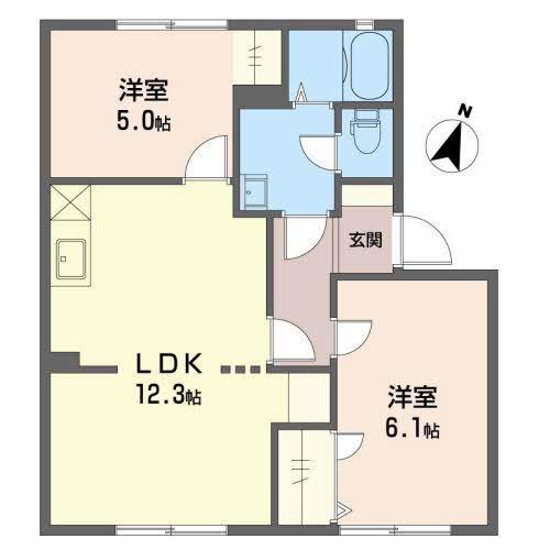 ハイツ　マツゾエＣ（１０１） 間取り図画像
