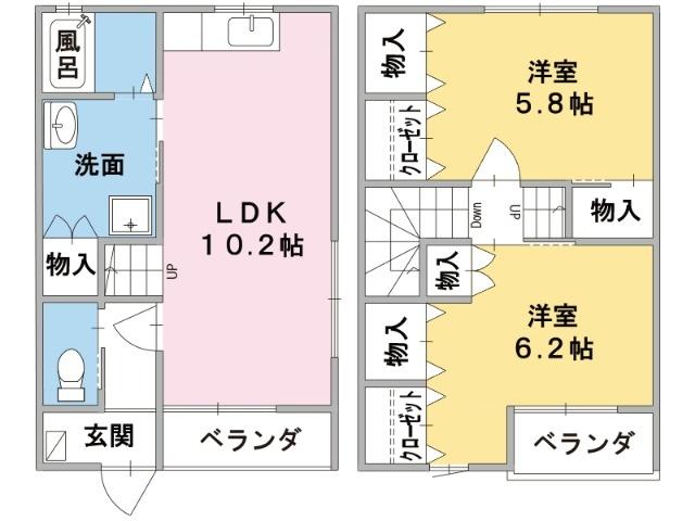 プチ　フェルメ（１０１） 間取り図画像