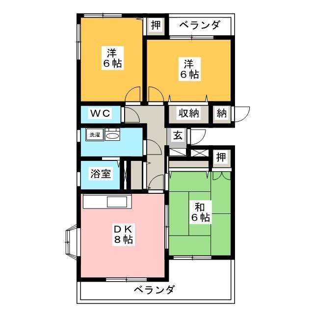 コーポ・アヴェニール（１０１） 間取り図画像