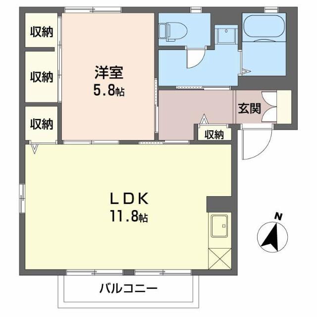 ガーデンハイツＡ（２０１） 間取り図画像