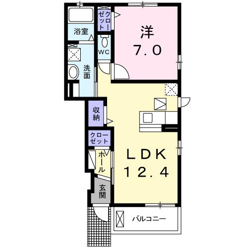 エバー　グリーン（103） 間取り図画像