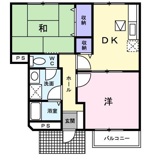クレストールエム（102） 間取り図画像