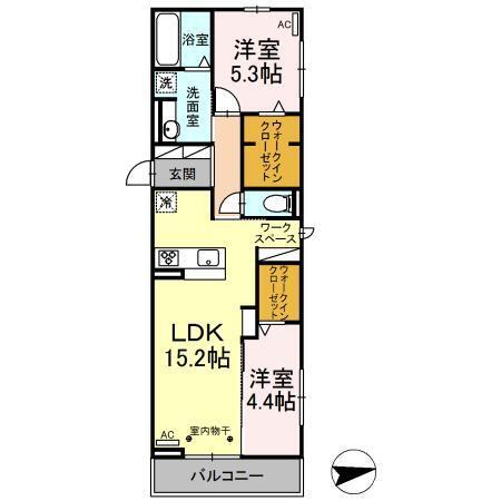 サンフォート（205） 間取り図画像
