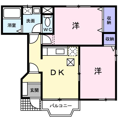 フォンターナ　サノＡ（102） 間取り図画像