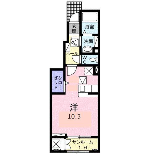 アーバングレイスⅥ（102） 間取り図画像