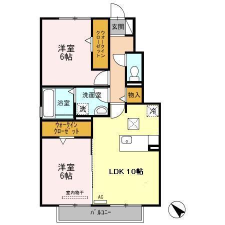ヒルズ・若松町Ⅲ（103） 間取り図画像
